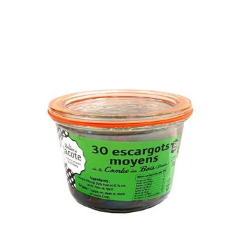 Nos Escargots Français de la Combe des Bois en conserve - 30 escargots moyens