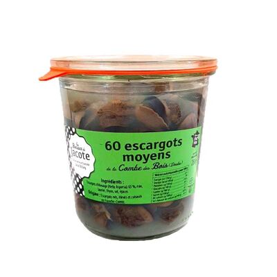 Our canned French Combe des Bois snails - 60 medium snails