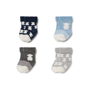 Lot de 4 chaussettes combinées multicoloresSSocks-1704.. 2