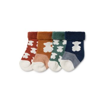 Lot de 4 chaussettes combinées multicolores SSocks-1704 4