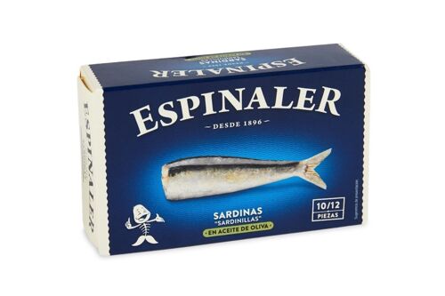 Sardinillas Aceite de Oliva ESPINALER RR-125   10/12 piezas