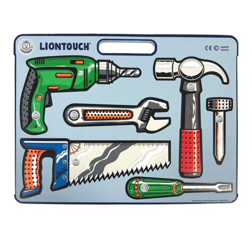 Toolset -  Power Drill, Hammer, Saw, Screwdriver, Wrench & Nail - Toys For Kids