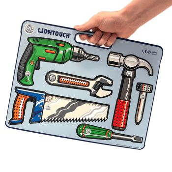 Ensemble d'outils - Perceuse électrique, marteau, scie, tournevis, clé et clou - Jouets pour enfants 4