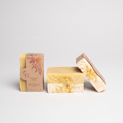Summer infusion: solid natural soap