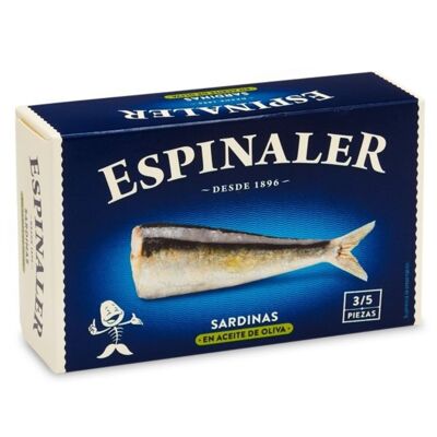 Sardines Huile d'Olive ESPINALER RR-125 3/5 pièces