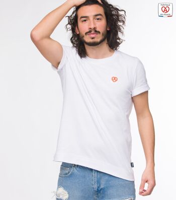 Le T-shirt mixte brodé bretzel 1