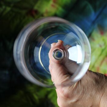 Verre à vin avec gravure de sanglier | verre à vin gravé | Verre à vin aux motifs de chasse | en verre de cristal 3