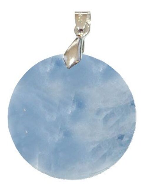 Pendentifs Calcite Bleue Rond