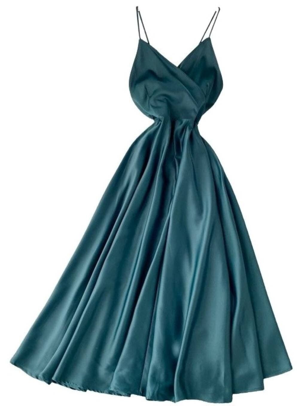 Laura Lily - Neues, fließendes Midikleid aus Seidensatin für Damen für diesen Sommer.