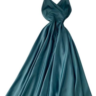 Laura Lily - New drape silk satin midi dress for women for this summer.