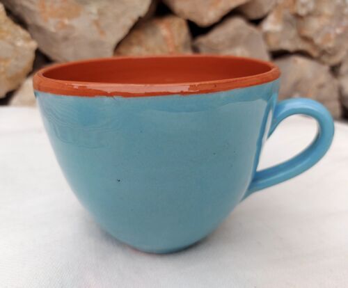 TAZA CERAMICA ARTESANAL AZUL