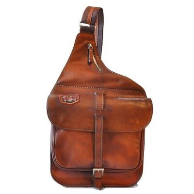 Pratesi Saddlebag Cross-Body Bag in cow leather