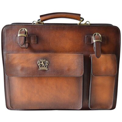 Pratesi Business Bag Milano Big en cuir de vachette