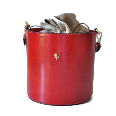 Bandolera Pratesi Bucket R335 de piel vacuna