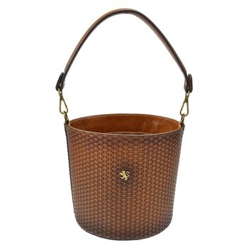 Sac bandoulière Pratesi Bucket T335 en cuir de vachette 1