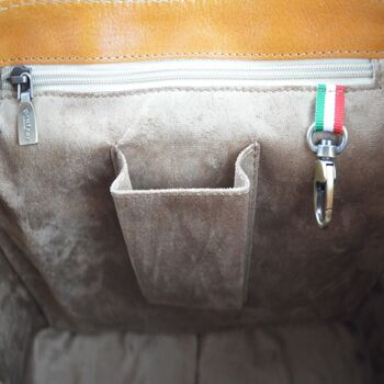 Pratesi Elba Cross-Body Bag en cuir de vachette - Elba Cross-Body Bag B121 Café 4