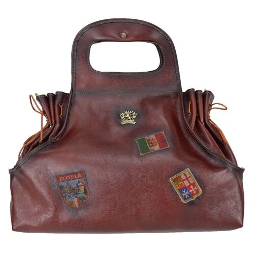 Pratesi Handbag Gaiole in cow leather - Gaiole Handbag B145 Chianti