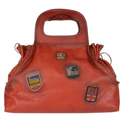 Pratesi Handbag Gaiole in cow leather - Gaiole Handbag B145 Cherry