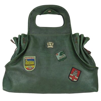 Pratesi Handbag Gaiole in cow leather - Gaiole Handbag B145 Dark Green