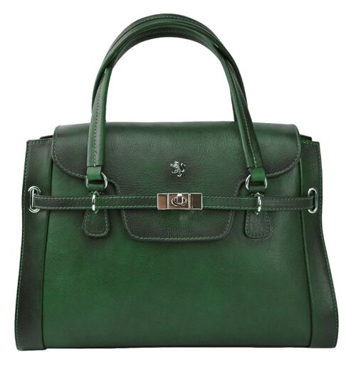 Pratesi Handbag Baratti in cow leather - Baratti B305 Emerald