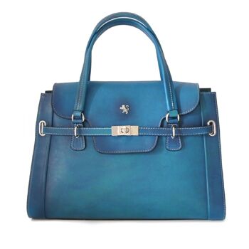 Pratesi Sac à main Baratti en cuir de vachette - Briar Electric Blue