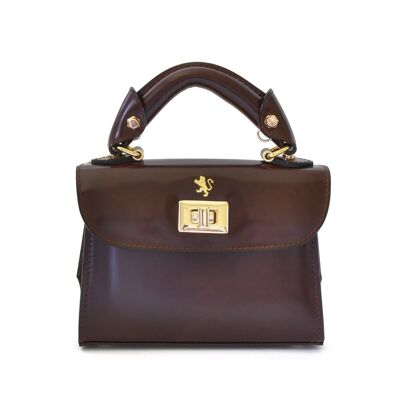 Pratesi Lucignano Small Handbag in cow leather - Radica Coffee