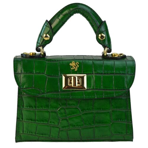 Pratesi Lucignano Small Handbag K280/20 in cow leather - Lucignano Small Handbag k280/20 Emerald