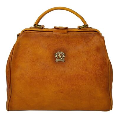 Pratesi Woman Bag Monteriggioni in cow leather - Bruce Cognac