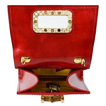 Pratesi Castalia R298 / 22 Lady Bag en cuir de vachette - Castalia R298 / 22 Chianti 4