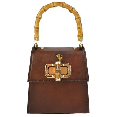 Pratesi Castalia B298/22 Lady Bag en cuir de vachette - Castalia B298/22 Café