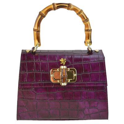 Pratesi Castalia K298/26 Lady Bag en cuir de vachette - Castalia K298/26 Violet