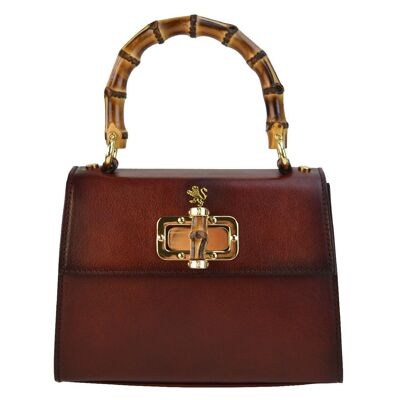 Pratesi Castalia B298 / 26 Lady Bag in cow leather - Castalia B298 / 26 Chianti