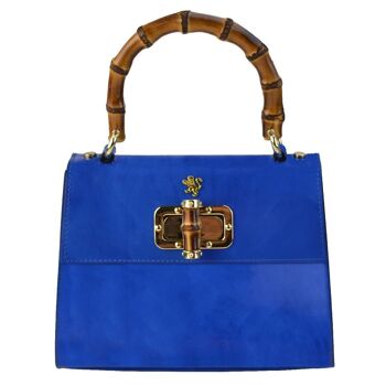 Pratesi Castalia R298/26 Lady Bag en cuir de vachette - Castalia R298/26 Electric Blue 1