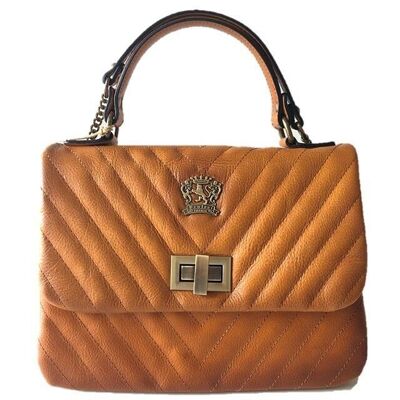 Pratesi Pian di Melosa B310/V Lady Bag in cow leather - Pian di Melosa B310/V Cognac