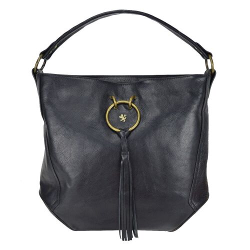 Pratesi Faella B477 Shoulder Bag in cow leather - Faella B477 Black