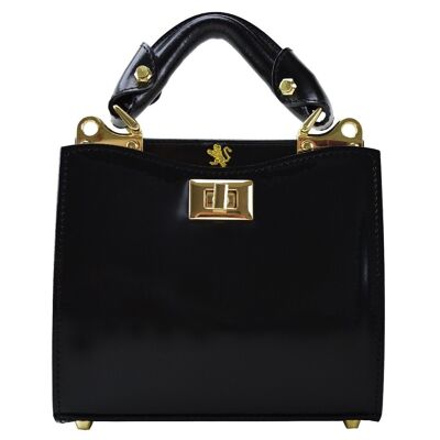 Pratesi Anna Maria Luisa de 'Medici Small Lady Bag en cuero de vaca R150 / 20 - Anna Maria Luisa de' Medici R150 / 20 Negro