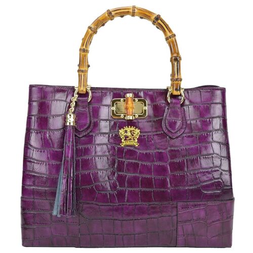 Pratesi Sarteano Shoulder Bag in cow leather K291 - Sarteano K291 Violet