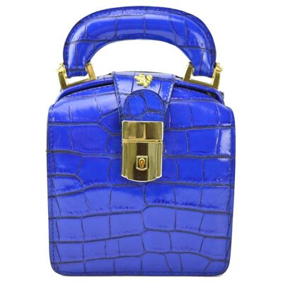 Pratesi Brunelleschi K120/L Handbag in cow leather - Brunelleschi K120/L Electric Blue