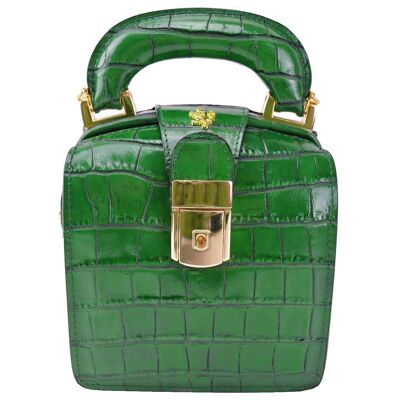Pratesi Brunelleschi K120/L Handbag in cow leather - Brunelleschi K120/L Emerald