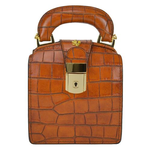 Pratesi Brunelleschi K120/L Handbag in cow leather - Brunelleschi K120/L Cognac
