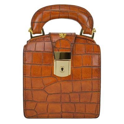Pratesi Brunelleschi K120 / L Handbag in cow leather - Brunelleschi K120 / L Cognac