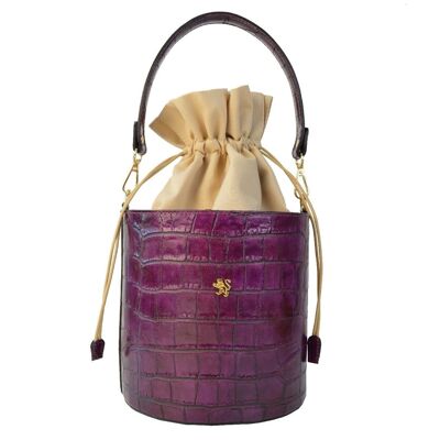 Pratesi Bucket Damentasche K335 aus Rindsleder - Bucket K335 Violett