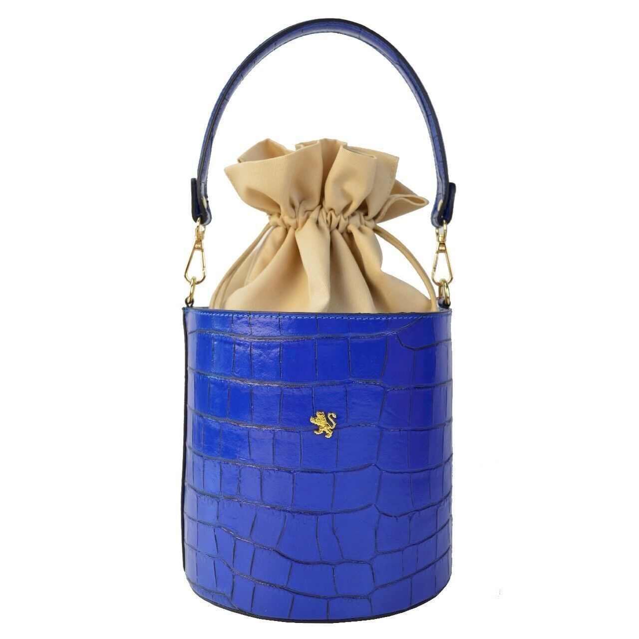 Buy wholesale Pratesi Bucket Lady bag K335 in cow leather Bucket K335 Electric Blue