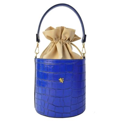 Pratesi Bucket Lady bag K335 in cow leather - Bucket K335 Electric Blue