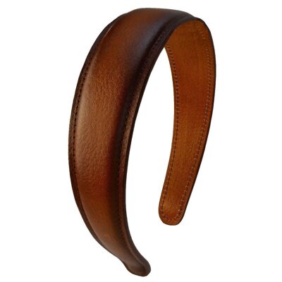 Pratesi Glue hair hoop B517 in Genuine Leather - Glue hair hoop B517 Brown