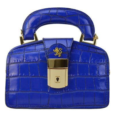 Pratesi Lady 18 Brunelleschi K120 / 18 in cow leather - Lady 18 Brunelleschi K120 / 18 Electric Blue