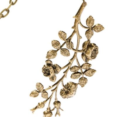 Patinated Roses Necklace