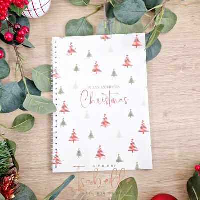 Christmas Notebook, Plans and Ideas, Christmas Planner, A5