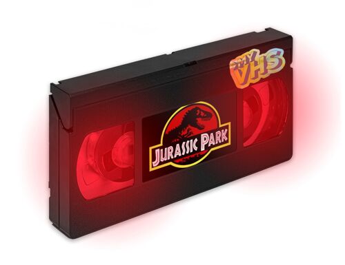 Lampe rétro My VHS avec le visuel que vous souhaitez Couleur rouge.  90s, 80s, veilleuse, cinéma, décoration intérieure chambre bureau salon, LED, cadeau