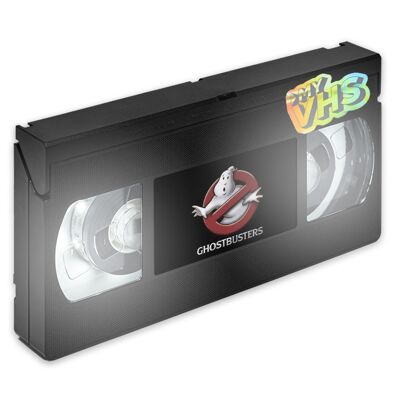 Lampe rétro My VHS avec le visuel que vous souhaitez Couleur Blanc.  90s, 80s, veilleuse, cinéma, décoration intérieure chambre bureau salon, LED, cadeau